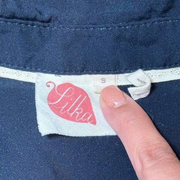 Anthropologie Lilka Lakeshore Navy Blue Jumpsuit | U.S. Woman’s Small - Picture 11 of 11